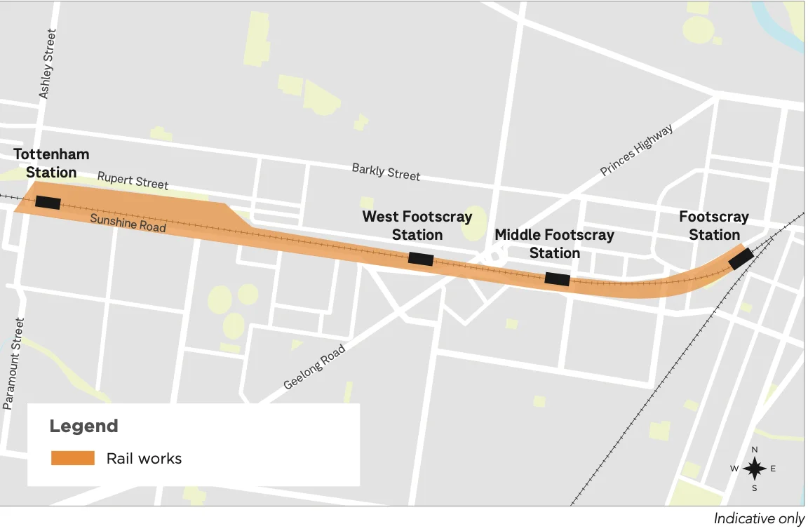 The Sunbury rail line will be closed so work can continue on the Sunbury Line upgrade. Buses will replace trains along line from 8:30pm Thursday 25 May to 4:30am Sunday 28 May, and 8.30pm to last service each night, Sunday 28 May to Thursday 1 June, between Footscray and Tottenham stations.