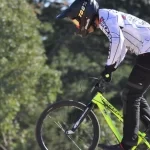 A BMX rider at the Sunbury BMX Club.