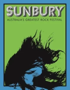 Book cover - Sunbury - Australia's greatest rock festival by Peter Evans.