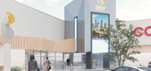 An artist's impression of the new-look Sunbury Square south entrance. Image / supplied.