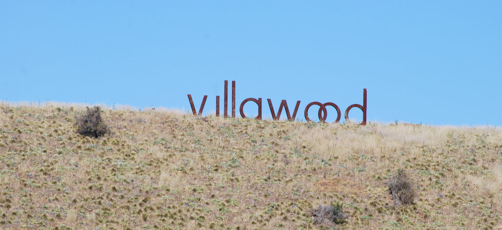 Villawood sign on the ridge at Jacksons Creek Hill, Emu Bottom. Photo / Sunbury Life.