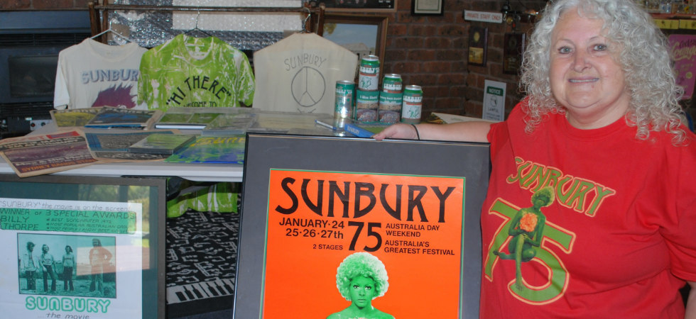 Deb Sweeney was among the crowds at the 1975 Sunbury Rock festival. Photo / Sunbury Life.