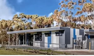 Bulla Tennis Club pavilion. Image / video screengrab.