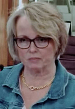 Cathy Cleaver, speaking at Hume City Council on Monday 9 September. Image / video screen grab.