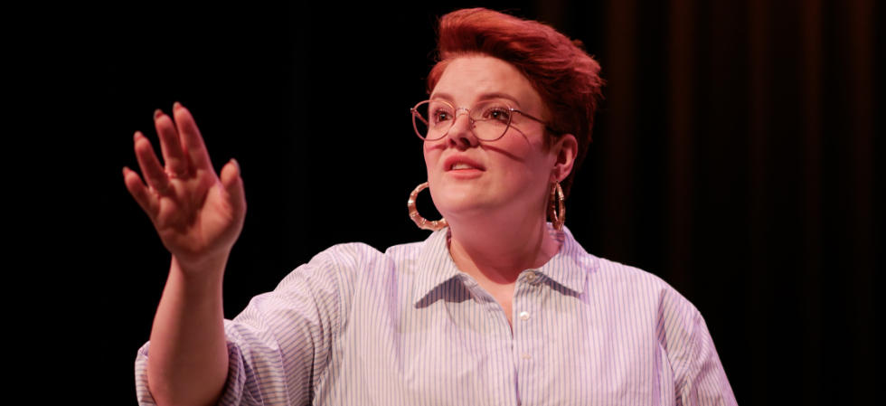 Casey Withoos during rehearsals for Ordinary Days. Photo / supplied.