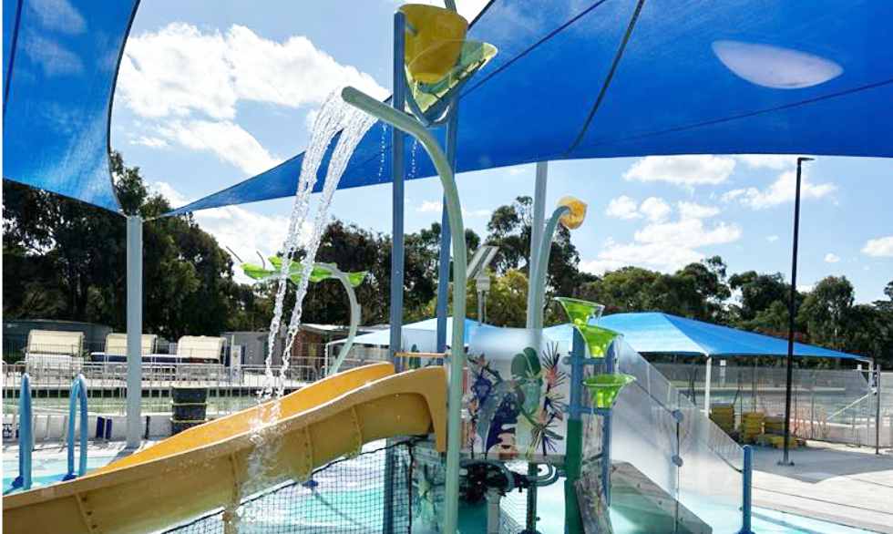 Sunbury Aquatic Leisure Centre new children's splash play area.