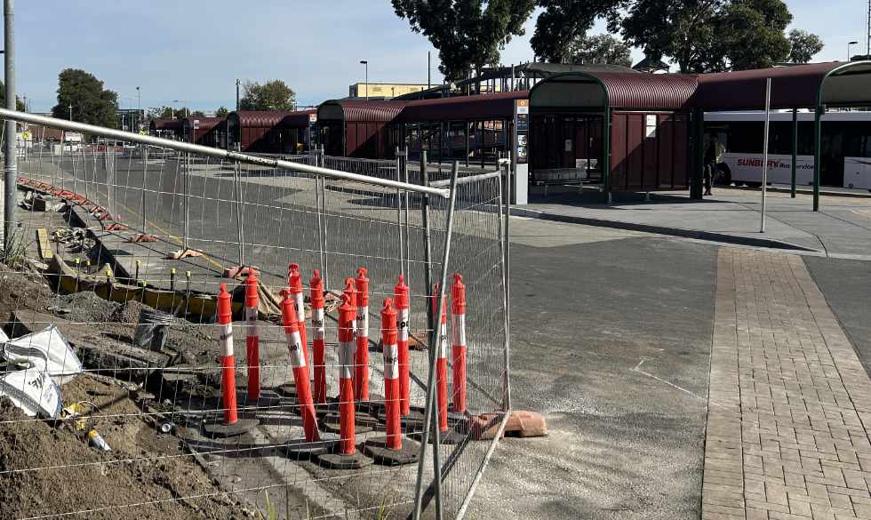 Sunbury bus station upgrade.
