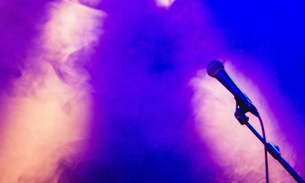 microphone stage lights